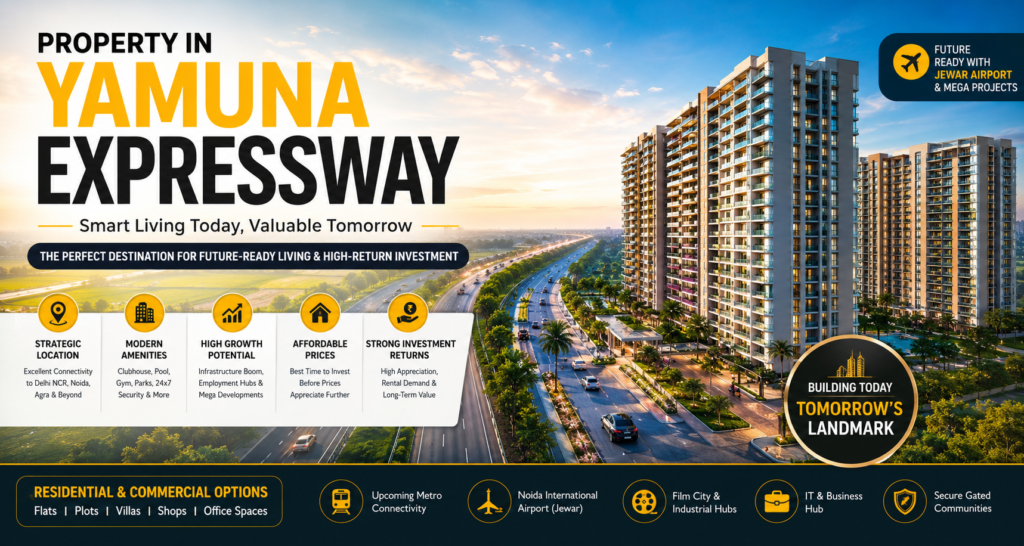 Property in Yamuna Expressway with modern apartments and high-return investment opportunities