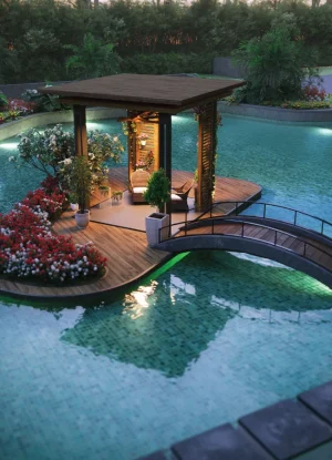 Sobha Aurum Swimming Pool | Luxury Aminities In Noida Extension